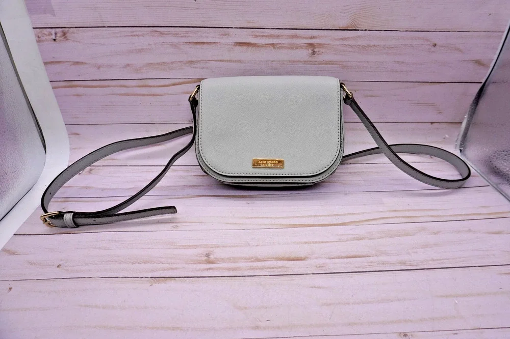 Kate Spade Crossbody Purse Blueish Gray